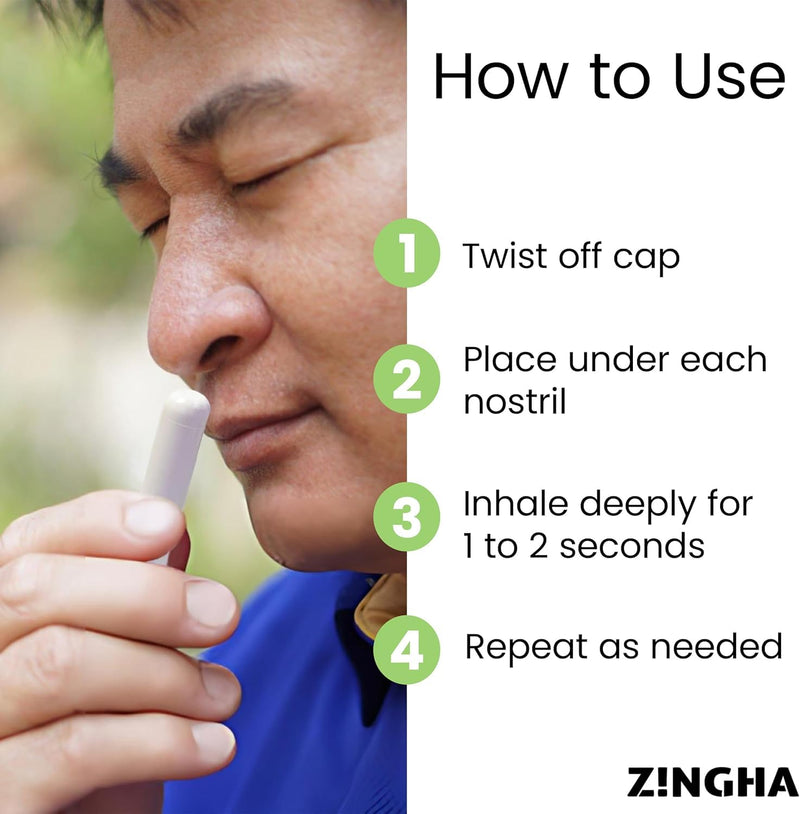 Z!NGHA Nasal Stick - Boost Focus & Breathing (Grape Berry)