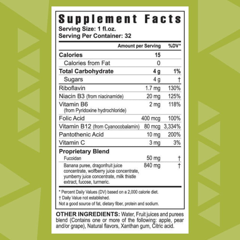 Youngevity ZRadical Fucoidan: Organic Maritech Extract + Cofactors | Immune Support | 32 fl oz x4