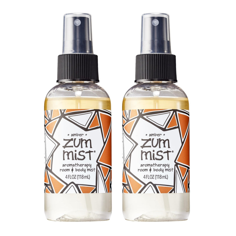 Zum Indigo Wild Mist Room & Body Spray – Amber Scent, 4 oz (2 Pack)