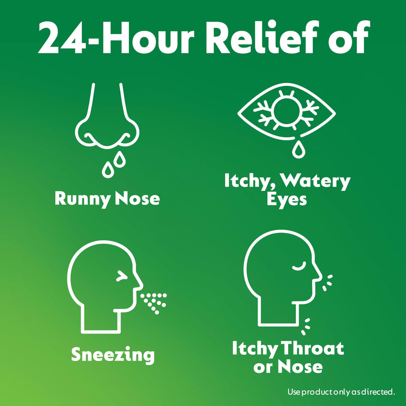 Zyrtec 24 Hour Allergy Relief Tablets | 10 mg Cetirizine HCl | Indoor & Outdoor Allergy Medicine | 45 ct